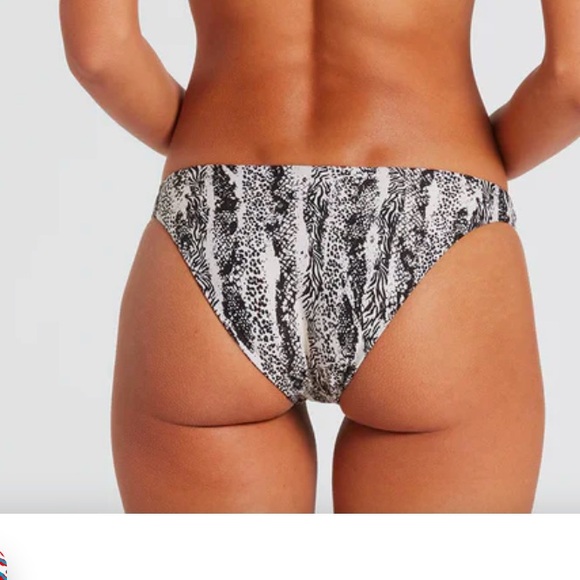 VOLCOM SPIRIT ANIMAL HIPSTER BIKINI BOTTOM - BLACK - Picture 3 of 8